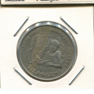 1 LILANGENI 1981 SWAZILANDIA SWAZILAND Moneda #AS308.E.A - Swaziland