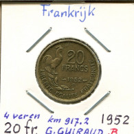 20 FRANCS 1952 B FRANCE Pièce Française #AM439.F.A - 20 Francs