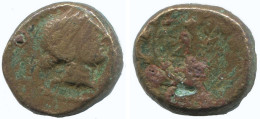 WREATH Authentic Original Ancient GREEK Coin 4.6g/15mm #NNN1164.9.U.A - Griechische Münzen