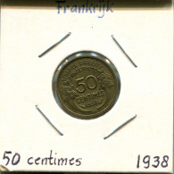 50 CENTIMES 1938 FRANCE Pièce Française #AM224.F.A - 50 Centimes