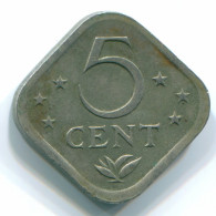 5 CENTS 1980 NIEDERLÄNDISCHE ANTILLEN Nickel Koloniale Münze #S12312.D.A - Netherlands Antilles