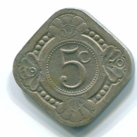 5 CENTS 1970 NETHERLANDS ANTILLES Nickel Colonial Coin #S12506.U.A - Antilles Néerlandaises