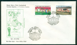 AC - NORTHERN CYPRUS FDC -  1990 ROMA WORLD FOOTBALL CHAMPIONSHIP 08 JUNE 1990 - Unused Stamps