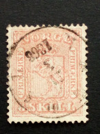 NORWEGEN MI-NR. 9 GESTEMPELT(USED) WAPPEN 1863 - Usati