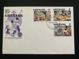 FDC Grenada - 30/09/1980 - Walt Disney - Blanche Neige Et Les 7 Nains - Snow White And The Seven Dwarfs - Disney