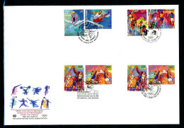 UNO Trio Brief 1996 Sport Und Umwelt Ersttagesbrief/FDC #IX285 - Autres & Non Classés