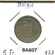 5 FRANCS 1972 DUTCH Text BÉLGICA BELGIUM Moneda #BA607.E.A - 5 Frank