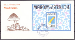 Sierra Leone Block 220 Pilze Ersttagesbrief/FDC #IF479 - Sierra Leona (1961-...)