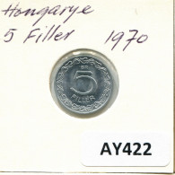 5 FILLER 1970 HONGRIE HUNGARY Pièce #AY422.F.A - Hongrie