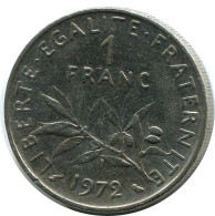 1 FRANC 1972 FRANKREICH FRANCE Französisch Münze #AZ417.D.A - 1 Franc