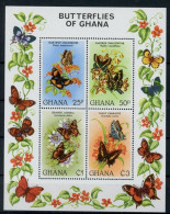 Ghana Block 95 Postfrisch Schmetterlinge #GL664 - Ghana (1957-...)