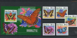 Guinea Bissau 10173-10177, Block 1751 Postfrisch Schmetterling #JU284 - Guinée-Bissau