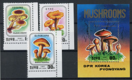 Korea 2798-2800 + Bl. 223 Postfrisch Pilze #JQ871 - Korea (...-1945)