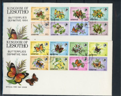 Lesotho 442-457 Schmetterling Ersttagesbrief/FDC #JW635 - Lesotho (1966-...)