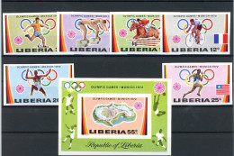 Liberia 826-831 B, Block 60 B Postfrisch Olympia #ID293 - Liberia