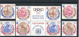 Monaco 1045-1048 + 4er Block Postfrisch Olympia #ID290 - Autres & Non Classés