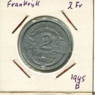 2 FRANCS 1945 B FRANKREICH FRANCE Französisch Münze #AM598.D.A - 2 Francs