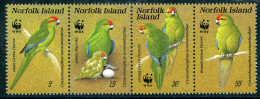 Norfolk Inseln Satz 421-424 Postfrisch Papageien/ Vögel #HO218 - Isola Norfolk