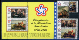 Togo 1164-1167 + Bl 103 Postfrisch Kunst #JC445 - Togo (1960-...)