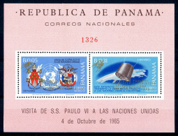 Panama Block 96 A Postfrisch Papstbesuch 1965 #IU992 - Panamá