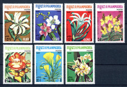 Kambodscha 591-597 Postfrisch Blumen #IN236 - Kambodscha