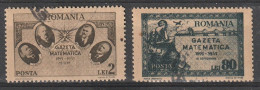 1945 -  Gazette Mathématique Mi No  900/901 - Gebruikt