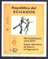 Ecuador Block 110 Postfrisch Olympia 1984 Sarajevo #HL175 - Ecuador