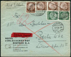 Berliner Postgeschichte, 1936, 516(2) + 518(4), Brief - Briefe U. Dokumente