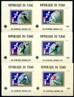 Tschad 6 Einzelblöcke 557-562 Postfrisch Olympia 1972 Sapporo #IF211 - Tchad (1960-...)