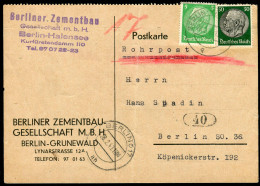 Berliner Postgeschichte, 1940, 515, 525, Brief - Storia Postale