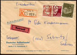 DDR, 1951, 214, 219, 253, Brief - Sonstige & Ohne Zuordnung