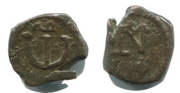 FLAVIUS JUSTINUS II CYZICUS FOLLIS Antiguo BYZANTINE Moneda 2.1g/14mm #AB431.9.E.A - Byzantines