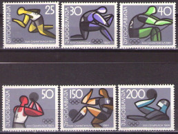 Yugoslavia 1964 - Sport, Olympic Games In Tokio - Mi 1076-1081 - MNH**VF - Neufs