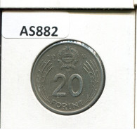 20 FORINT 1985 HUNGARY Coin #AS882.U.A - Hungría