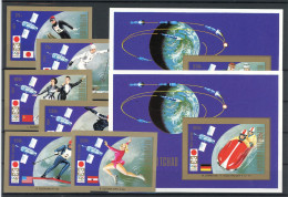 Tschad 557-562 B, Block 46-47 B Postfrisch Olympia #ID304 - Tschad (1960-...)