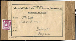 SBZ - Ostsachsen, 1945, 50A, Brief - Sonstige & Ohne Zuordnung