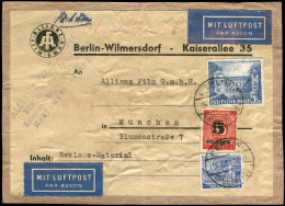 Berlin, 1951, 60 + 51, 64, Brief - Otros & Sin Clasificación