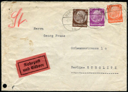 Berliner Postgeschichte, 1939, 517, 518, 524, Brief - Briefe U. Dokumente