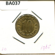 10 PARA 1965 YUGOSLAVIA Moneda #BA037.E.A - Joegoslavië