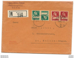 169 - 62 - Enveloppe Recommandée Avec Timbres Tête-bêche 1924 - Tête-bêche