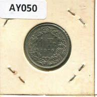 1 FRANC 1970 SUIZA SWITZERLAND Moneda #AY050.3.E.A - Other & Unclassified