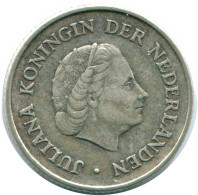 1/4 GULDEN 1970 NIEDERLÄNDISCHE ANTILLEN SILBER Koloniale Münze #NL11672.4.D.A - Netherlands Antilles