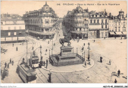 AGJP3-0269-45 - ORLEANS - Place Du Martroi - Rue De La République  - Orleans