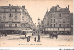 AGJP3-0214-45 - ORLEANS - La Rue De La République  - Orleans