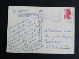 FREJUS - VAR - FLAMME THEATRE ROMAIN SUR LIBERTE GANDON - BARRAGE DE MALPASSET - Mechanical Postmarks (Advertisement)