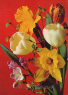 FLORES Vintage Tarjeta Postal CPSM #PAR064.A - Fleurs