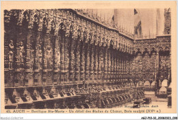 AGJP10-0855-32 - AUCH - Basilique Ste-marie - Un Détail Des Stalles Du Choeur - Bois Sculpté - XVe  - Auch