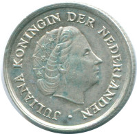 1/10 GULDEN 1966 ANTILLAS NEERLANDESAS PLATA Colonial Moneda #NL12698.3.E.A - Antille Olandesi