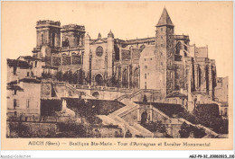 AGJP9-0778-32 - AUCH - Gers - Basilique Ste-marie - Tour D'armagnac Et Escalier Monumental  - Auch