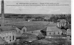 Pont-Maugis Filature De Laine Cardée En 1914 Usine - Andere & Zonder Classificatie